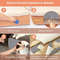 Self-Adhesive Cat Scratching Mat Trimmable Carpet, Furniture Protector Pad for Sofa, Couch, Wall, Anti-Scratch Cat Post