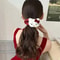 Hello Kitty Hair Clip With Red Bow Kawaii Anime Plush Headwear Cute Fashion Hairband Decoration For 1