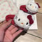 Hello Kitty Hair Clip With Red Bow Kawaii Anime Plush Headwear Cute Fashion Hairband Decoration For 4
