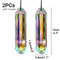 2 Pcs Crystal Rainbow Sun Catcher Prisms Stunning Window & Garden Decor