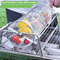 Heavy-Duty Stainless Steel Rotating Grill Basket, Perfect for Rotisserie-Style Roasting and Grilling
