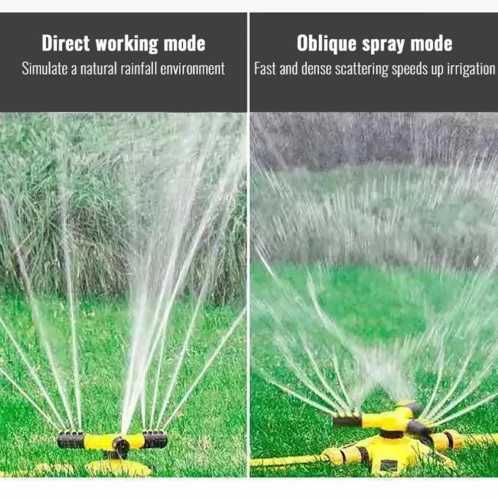 360 Degree Automatic Rotating Garden Lawn Sprinkler Large Area Coverage Water Sprayer For Yard Law 3