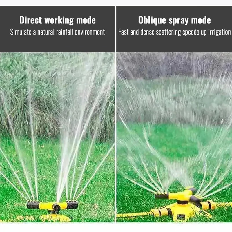 360 Degree Automatic Rotating Garden Lawn Sprinkler Large Area Coverage Water Sprayer For Yard Law 3