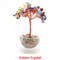 Crystal Money Tree, Glass Potted Plant with Natural Citrine, Amethyst & Chakra Quartz, Feng Shui Home Office Decor