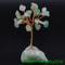 Natural Gemstone Crystal Money Lucky Tree, Feng Shui Raw Stone Base for Home, Office Desk & Living Room Decor