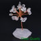 Natural Gemstone Crystal Money Lucky Tree, Feng Shui Raw Stone Base for Home, Office Desk & Living Room Decor