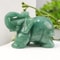 Hand Carved Gemstone Elephant Figurine – Natural Stone Amethyst Mini Animal Statue for Crystal Craft, Chakra Meditation