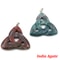 Natural Stone Irish Celtic Knot Pendant, Reiki Healing Crystal, Triangle Flower Amulet for DIY Jewelry Making Necklace