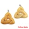 Natural Stone Irish Celtic Knot Pendant, Reiki Healing Crystal, Triangle Flower Amulet for DIY Jewelry Making Necklace