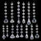 10pcs Acrylic Crystal Beads Pendant Garland, Elegant Wedding & Party Decor, Chandelier Hanging DIY Decor for Tables