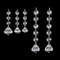 10pcs Acrylic Crystal Beads Pendant Garland, Elegant Wedding & Party Decor, Chandelier Hanging DIY Decor for Tables