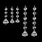 10pcs Acrylic Crystal Beads Pendant Garland, Elegant Wedding & Party Decor, Chandelier Hanging DIY Decor for Tables