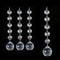 10pcs Acrylic Crystal Beads Pendant Garland, Elegant Wedding & Party Decor, Chandelier Hanging DIY Decor for Tables
