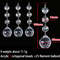 10pcs Acrylic Crystal Beads Pendant Garland, Elegant Wedding & Party Decor, Chandelier Hanging DIY Decor for Tables