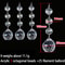 10pcs Acrylic Crystal Beads Pendant Garland, Elegant Wedding & Party Decor, Chandelier Hanging DIY Decor for Tables