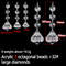 10pcs Acrylic Crystal Beads Pendant Garland, Elegant Wedding & Party Decor, Chandelier Hanging DIY Decor for Tables