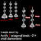 10pcs Acrylic Crystal Beads Pendant Garland, Elegant Wedding & Party Decor, Chandelier Hanging DIY Decor for Tables