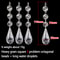 10pcs Acrylic Crystal Beads Pendant Garland, Elegant Wedding & Party Decor, Chandelier Hanging DIY Decor for Tables