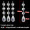 10pcs Acrylic Crystal Beads Pendant Garland, Elegant Wedding & Party Decor, Chandelier Hanging DIY Decor for Tables