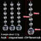 10pcs Acrylic Crystal Beads Pendant Garland, Elegant Wedding & Party Decor, Chandelier Hanging DIY Decor for Tables