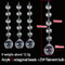 10pcs Acrylic Crystal Beads Pendant Garland, Elegant Wedding & Party Decor, Chandelier Hanging DIY Decor for Tables