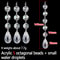 10pcs Acrylic Crystal Beads Pendant Garland, Elegant Wedding & Party Decor, Chandelier Hanging DIY Decor for Tables