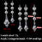 10pcs Acrylic Crystal Beads Pendant Garland, Elegant Wedding & Party Decor, Chandelier Hanging DIY Decor for Tables
