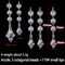 10pcs Acrylic Crystal Beads Pendant Garland, Elegant Wedding & Party Decor, Chandelier Hanging DIY Decor for Tables