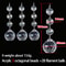 10pcs Acrylic Crystal Beads Pendant Garland, Elegant Wedding & Party Decor, Chandelier Hanging DIY Decor for Tables