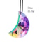 50mm Rainbow Moon Crystal Suncatcher, Shui Crescent Glass Prism for Sunlight Collection, Chandelier Pendant & Home Decor