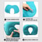 UShape Travel Pillow For Airplane Car Outdoor Portable Foldable FastInflating Comfort Pillow 4