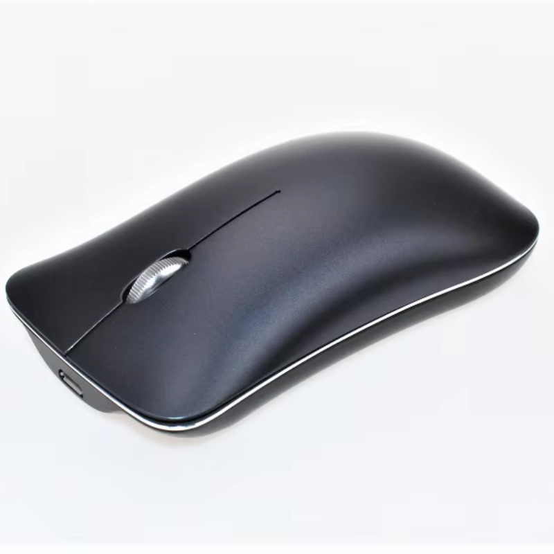 Ultra Thin Aluminum Gaming Wireless Mouse, Bluetooth, Three Mode Mute Mouse, Silent Rechargeable Laptop Mouse