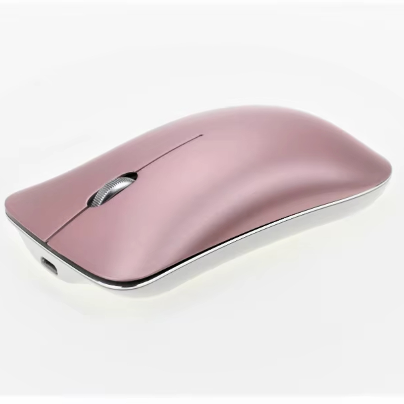 Ultra Thin Aluminum Gaming Wireless Mouse, Bluetooth, Three Mode Mute Mouse, Silent Rechargeable Laptop Mouse