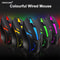 Optical Wired Gamer Mouse for Desktop Laptop, E-Sports USB Wired Mouse, Colorful LED Gaming Mouse DPI Precision