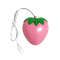 Cute Pink Strawberry Wired Mouse, Small Optical PC Game Mouse, Creative Design for Laptop Office, Girls Birthday Gift