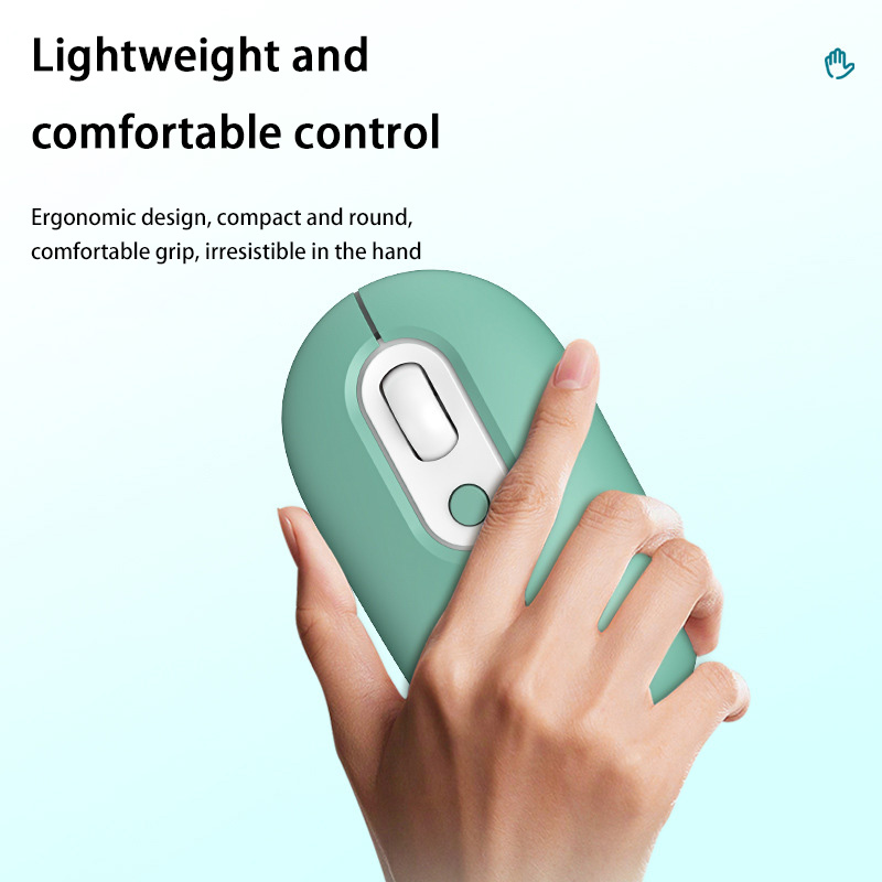 Rechargeable Wireless Mouse Female Silent Luminescence Bluetooth 2.4G Dual Mode, for Huawei, Apple, Xiaomi, PC