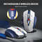 Inphic F9 Wireless Mouse Mecha Edition, Type-C Silent Rechargeable Mouse, LED Light for Computer, Office, Gaming