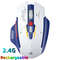 Inphic F9 Wireless Mouse Mecha Edition, Type-C Silent Rechargeable Mouse, LED Light for Computer, Office, Gaming