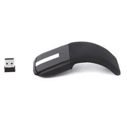 ergonomic 2.4g wireless mouse usb arc mouse, foldable for ipad mac, tablet macbook air pro laptop pc
