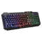 RGB Backlit Shipadoo 104-Key Mechanical Wired Gaming Keyboard and Mouse Set, Waterproof Black Crackle Finish