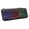 RGB Backlit Shipadoo 104-Key Mechanical Wired Gaming Keyboard and Mouse Set, Waterproof Black Crackle Finish