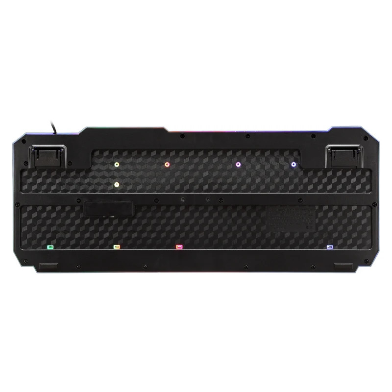 RGB Backlit Shipadoo 104-Key Mechanical Wired Gaming Keyboard and Mouse Set, Waterproof Black Crackle Finish