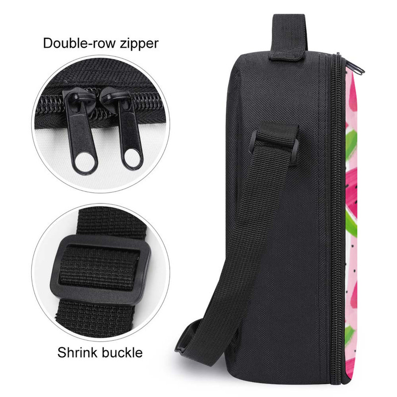 Fresh Watermelon Insulated Lunch Bag, Durable Oxford Cloth, for School, Summer Picnic, Outdoor Office Camping