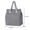 Multifunctional Lunch Bag Thermal Insulation Lunch Box, Kid School Picnic Food Pouch, Solid Color Storage Handbag