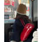Womens Red Premium Boston Bag, Versatile Handbag for Work, Stylish Shoulder Crossbody Underarm Purse