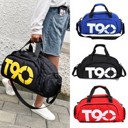 sports duffle gym backpack women, fitness boston luggage bag, shoulder tote travel bag for weekend or daily use