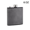 Portable Hip Flask with Brown Leather Cover Stainless Steel Flask for Alcohol & Whiskey Ideal Man Gift