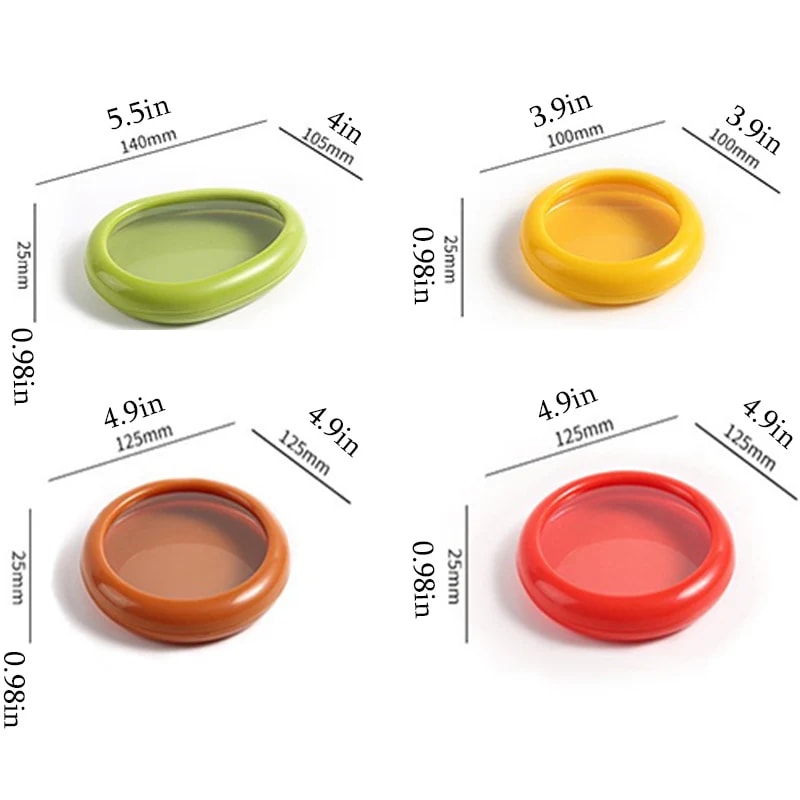 Avocado Food Storage Box, Fruit Vegetable Fresh-keeping Cover, Seal Cover Kitchen Accessories for Fridge & Meal Prep
