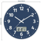 Silent Non Ticking Battery Operated Round Digital Wall Clock, Time Day of Week and Temperature Display, Easy to Read