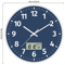 Silent Non Ticking Battery Operated Round Digital Wall Clock, Time Day of Week and Temperature Display, Easy to Read